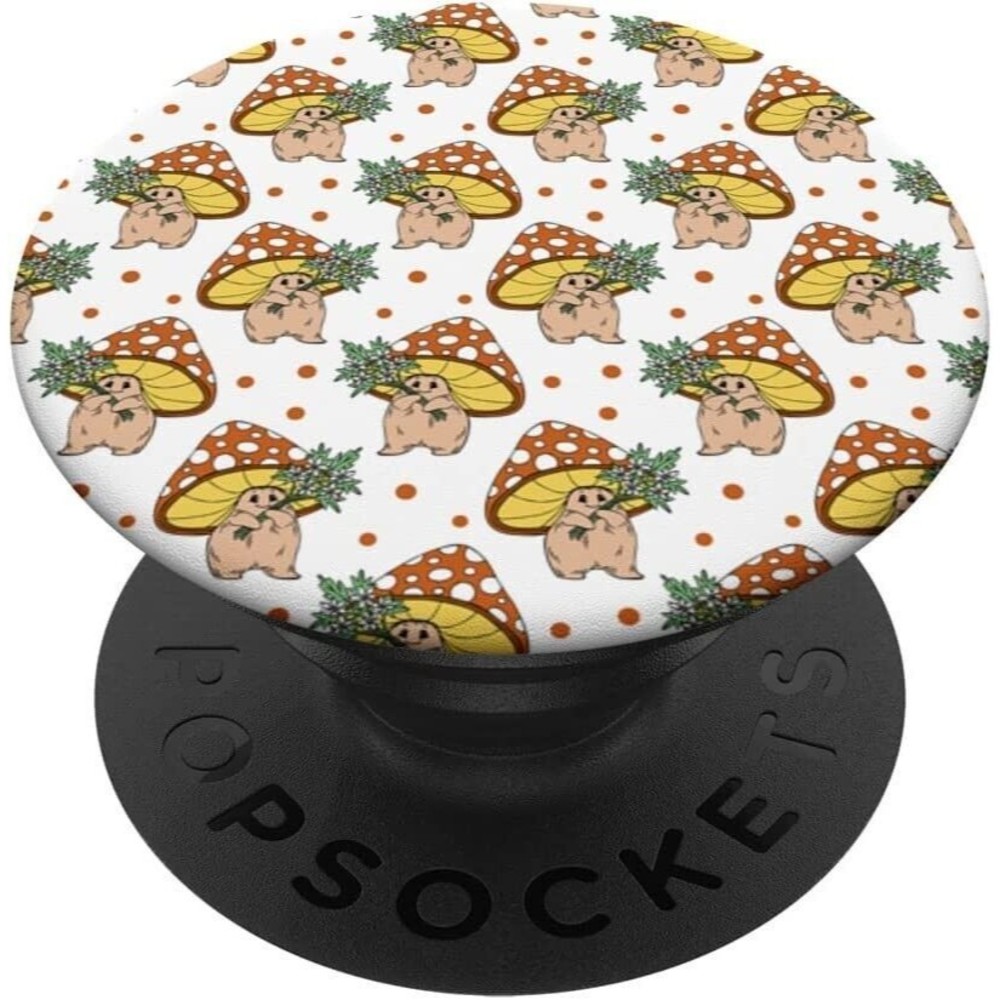 Retro Trendy Mushroom Flower Hippie 60s 70s Aesthetic Decor PopSockets PopGrip